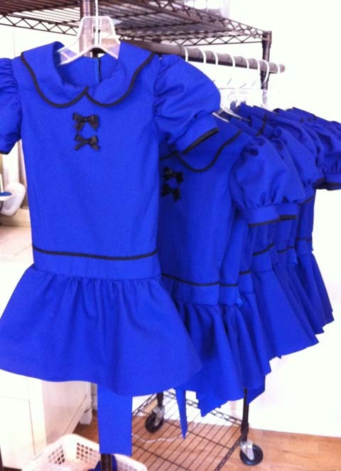 blue lucy dress Ruffled Strapless Short Homecoming Dress with Glitter– PromGirl main image 1