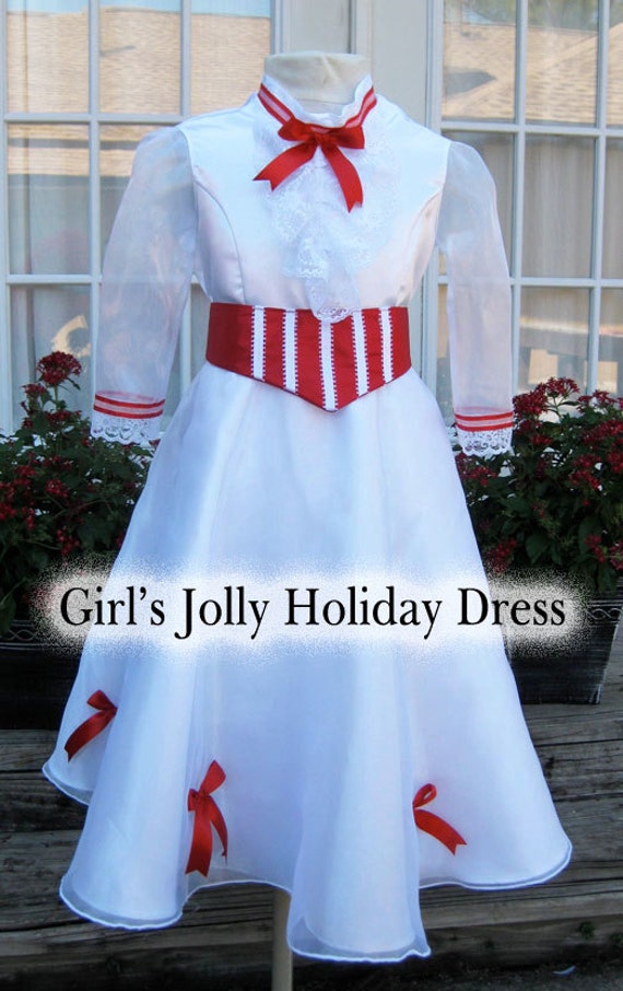 mary poppins white dress