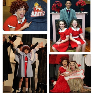 Little Orphan Annie red dress for girls image 2