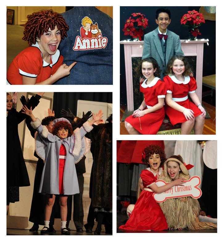 annie red dress costume Jessica Chastain unwittingly channels Little Orphan Annie in red dress