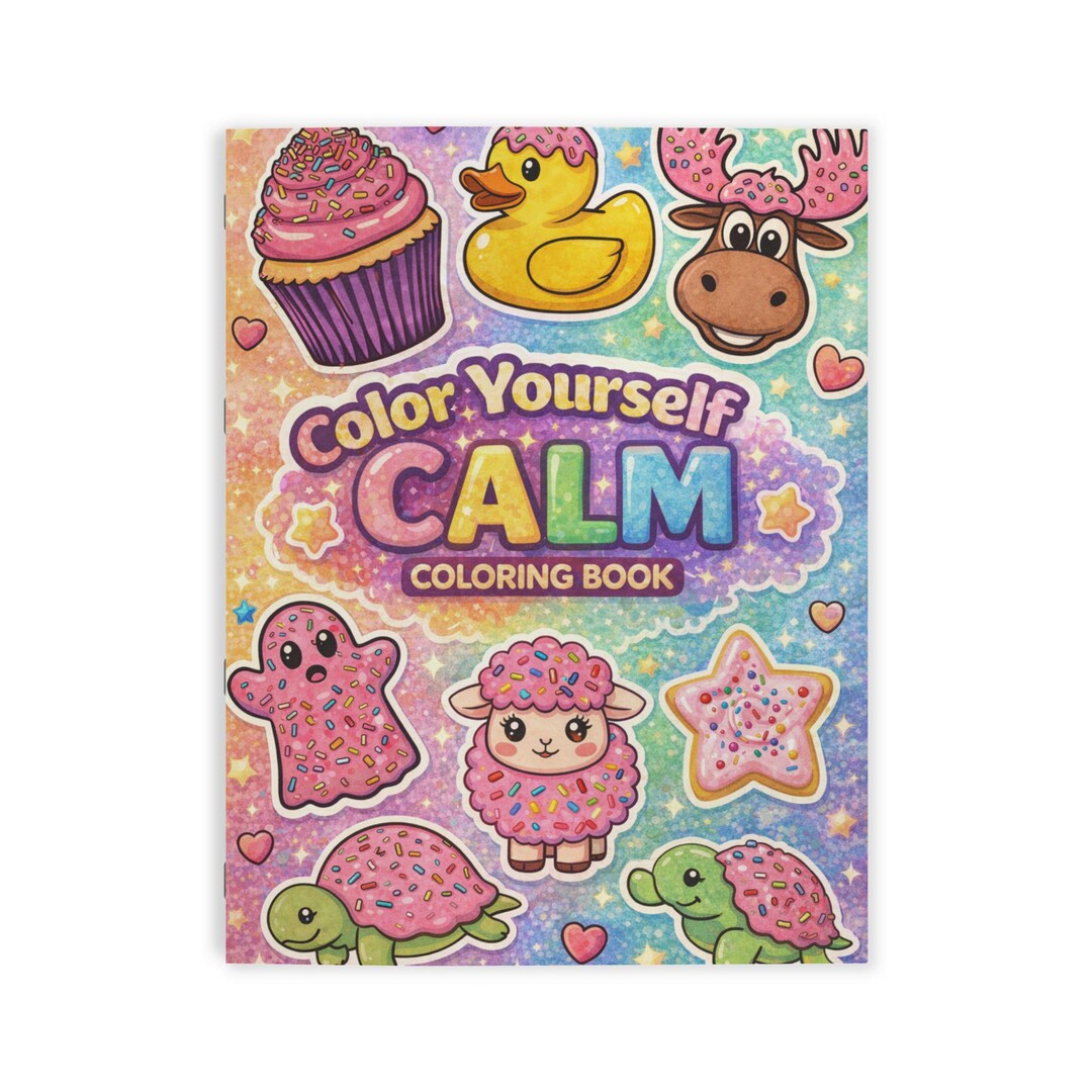 Color Yourself Calm - Coloring Book - Etsy