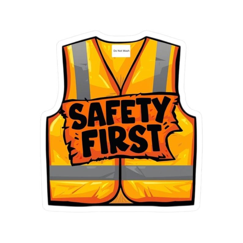 Safety First - Sticker - Etsy