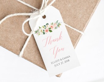 floral gift tags etsy favor tags