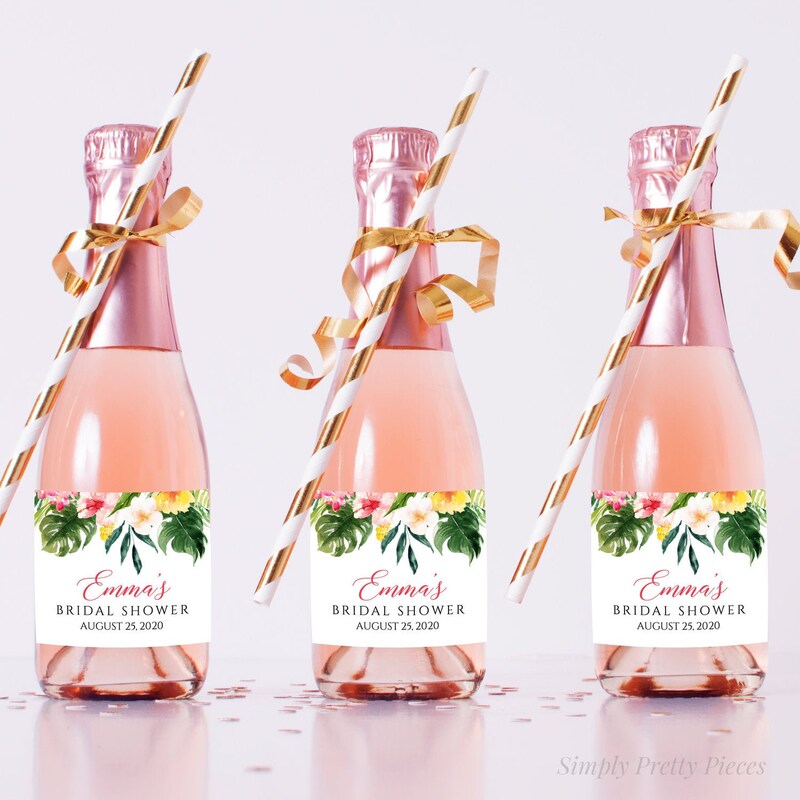 Flamingo Wine Label - Etsy