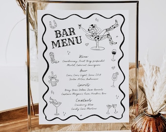 Last Rodeo Drinks Sign, Cowgirl Bar Menu Template, Nashville Bachelorette Party, Western Hoedown 526-A