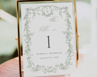 Table No + Place Cards