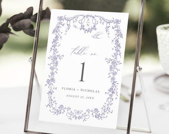 Table No + Place Cards