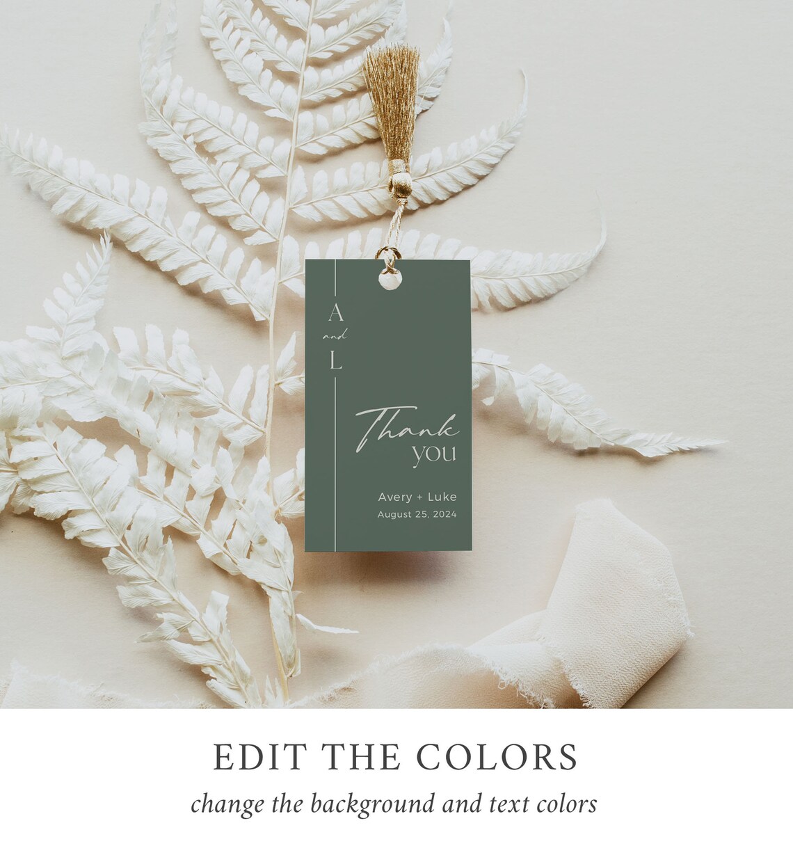 Modern Editable Favor Tags Printable Minimalist Favor Tags | Etsy