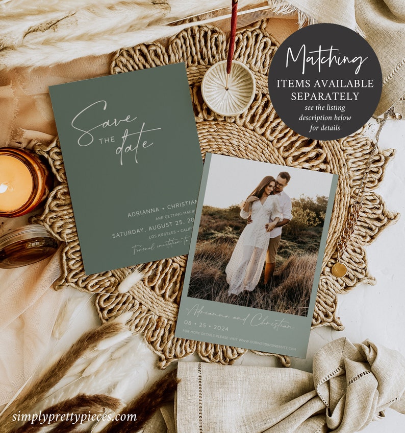 Sage Green Modern Editable Welcome Bag Letter Itinerary, Minimal Wedding Timeline, Printable Order of Events Template Instant Download 580-A image 8