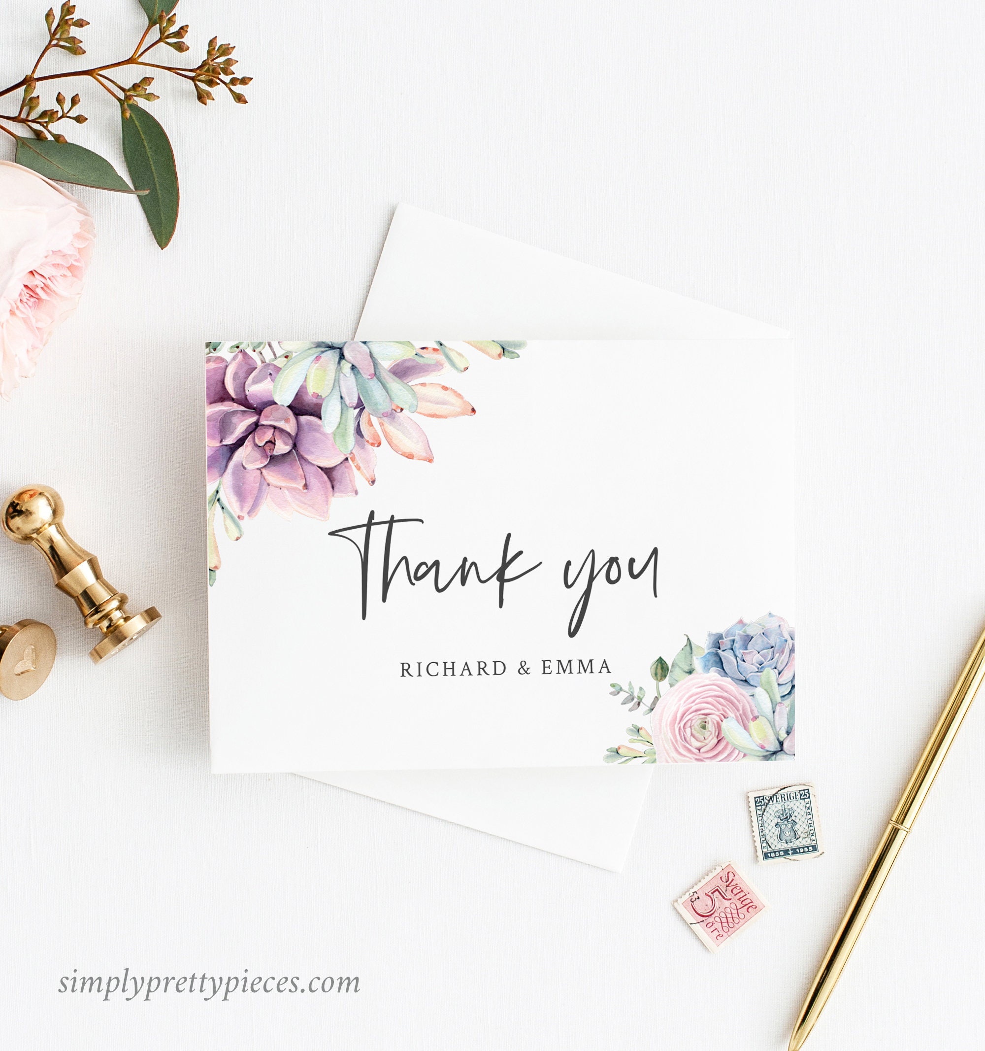 How To Print On Thank You Cards Template