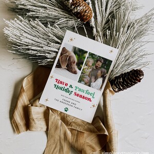 Pet photo christmas card