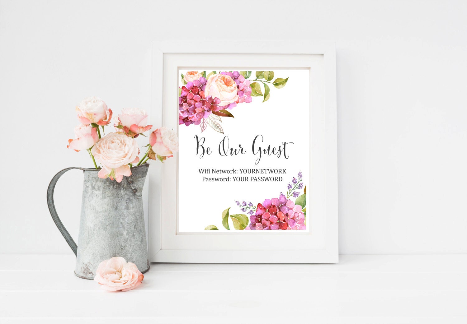 Hydrangea Wifi Printable Sign Be Our Guest Wifi Sign Wifi Password Printable Guest Room Sign Custom Wifi Password Print Download 401 A Hydrangea Wifi Printable Sign Be Our Guest Wifi Sign Wifi Password Printable Guest Room Sign Custom Wifi Password Print Download 401 A
