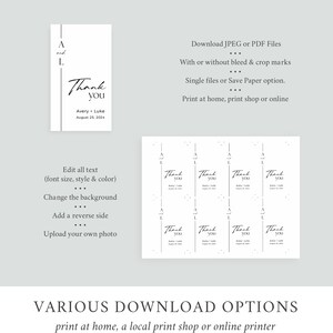 Modern Editable Favor Tags, Printable Minimalist Favor Tags, Boho ...