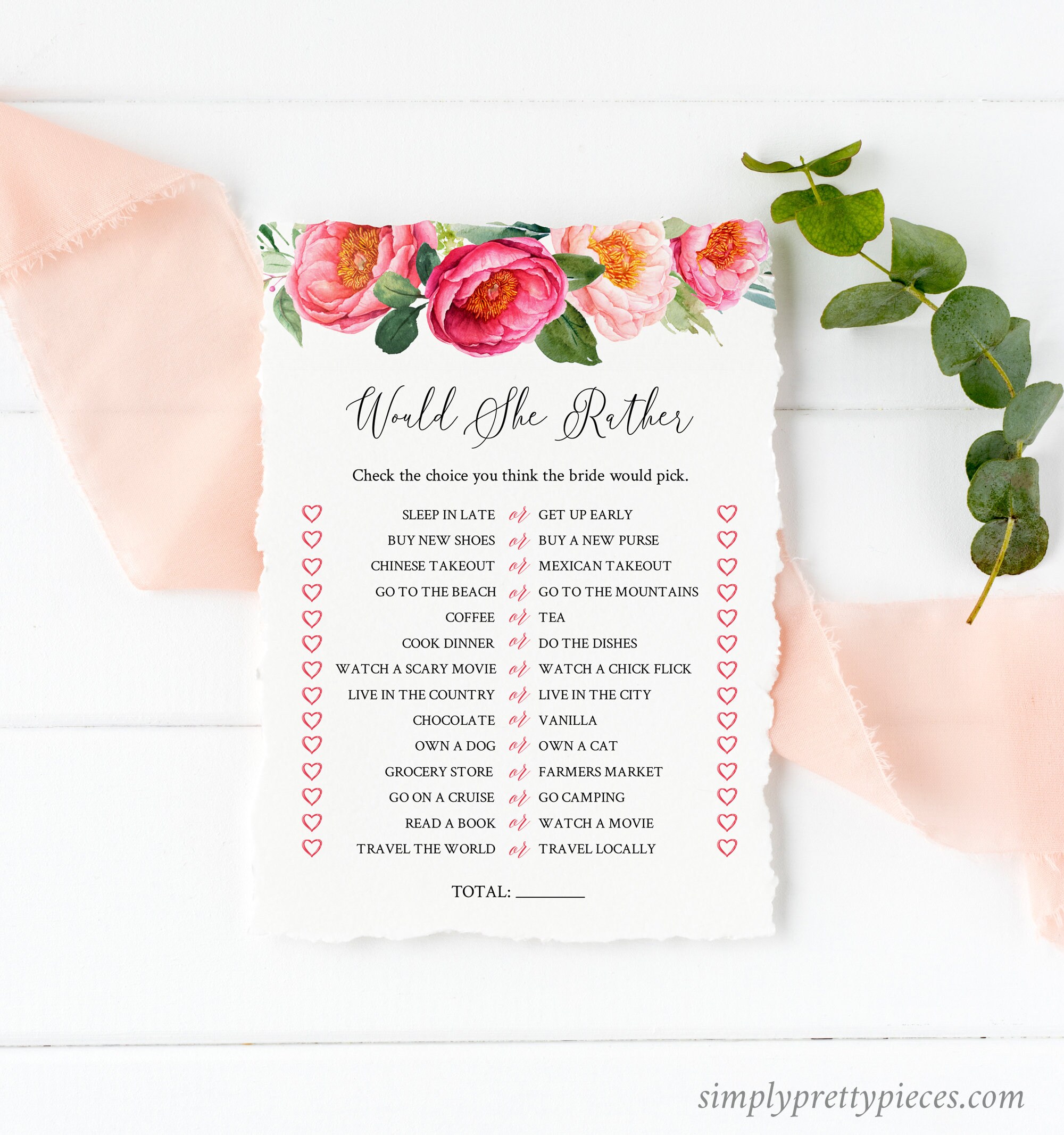 DIY Template Coral Blush Printable Bridal Guess Who Said It Game Instant Download 571-A Editable Fuchsia Peonies He Said She Said Game DIY Template Coral Blush Printable Bridal Guess Who Said It Game Instant Download 571-A Editable Fuchsia Peonies He Said She Said Game