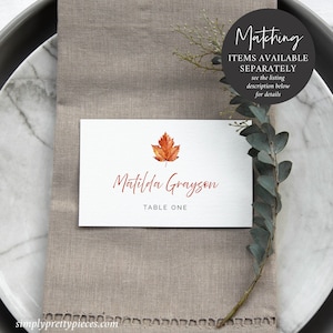 Maple Leaf Fall Editable Wedding Welcome Sign, Burnt Orange Shower, Unlimited Signs, 16 x 20 18 x 24 24 x 36 Template Instant Download 567-A image 8