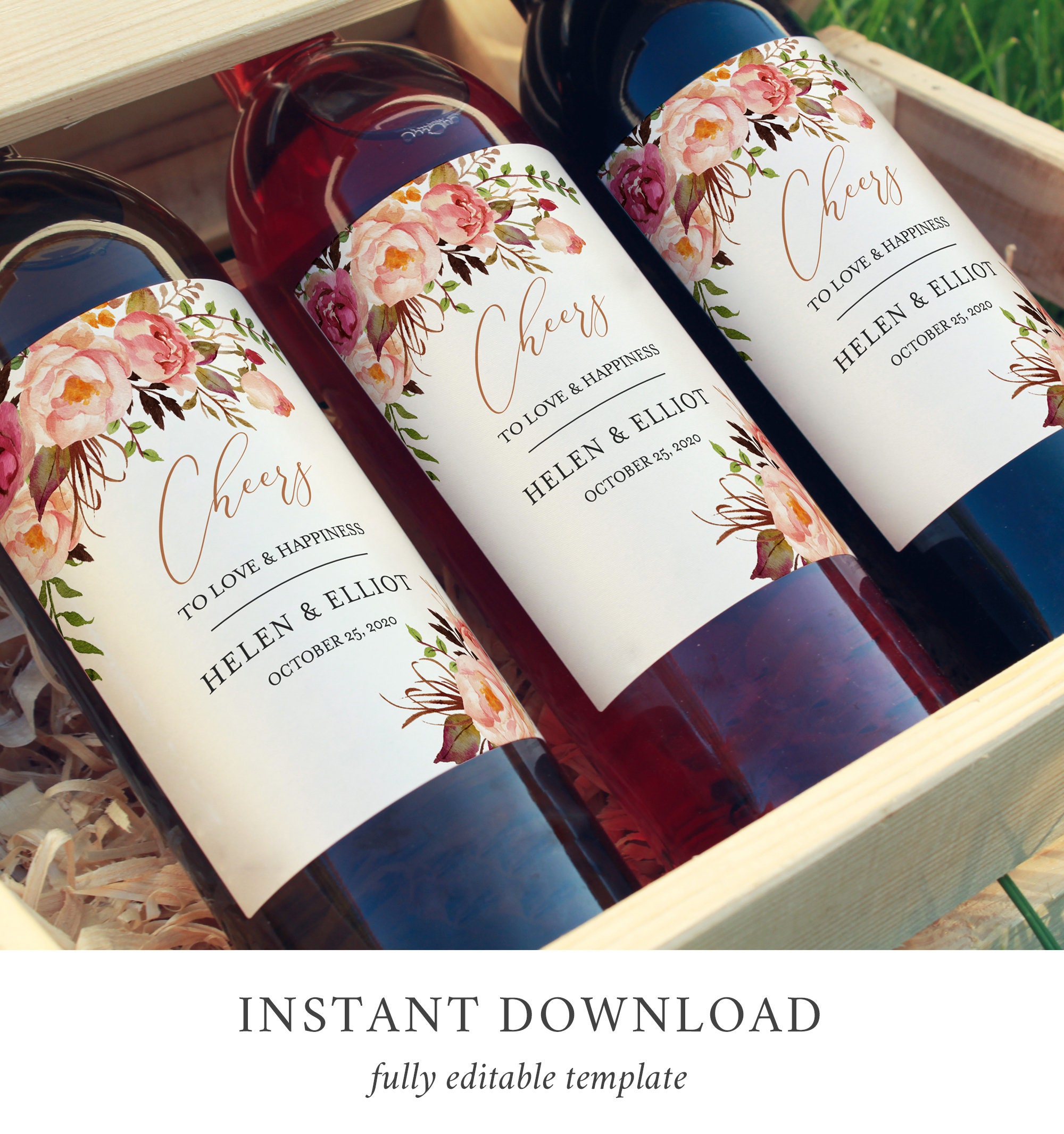 Diy Wine Label Template