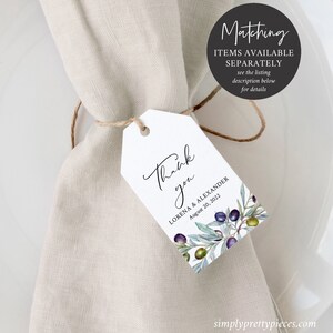 Editable Olive Table Numbers, Printable Olive Tree Branch Table Card ...