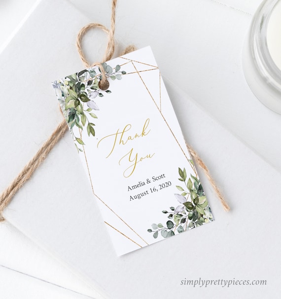 DIY Template Instant Download Templett 504-A Printable Botanical Favor ...