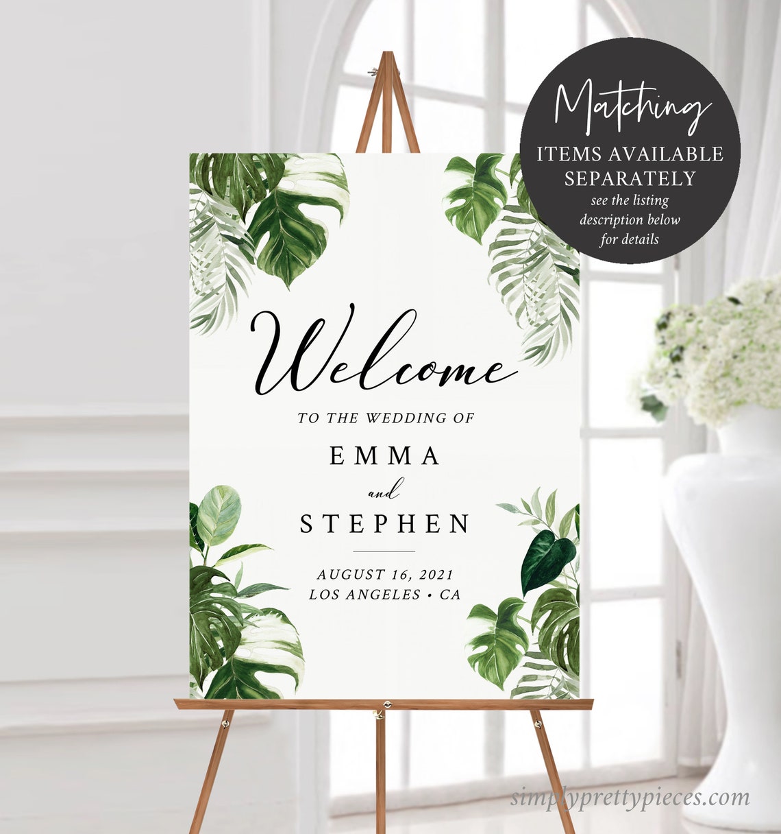 Monstera Editable Tic Tac Labels, Printable Mint to Be Label, Foliage ...