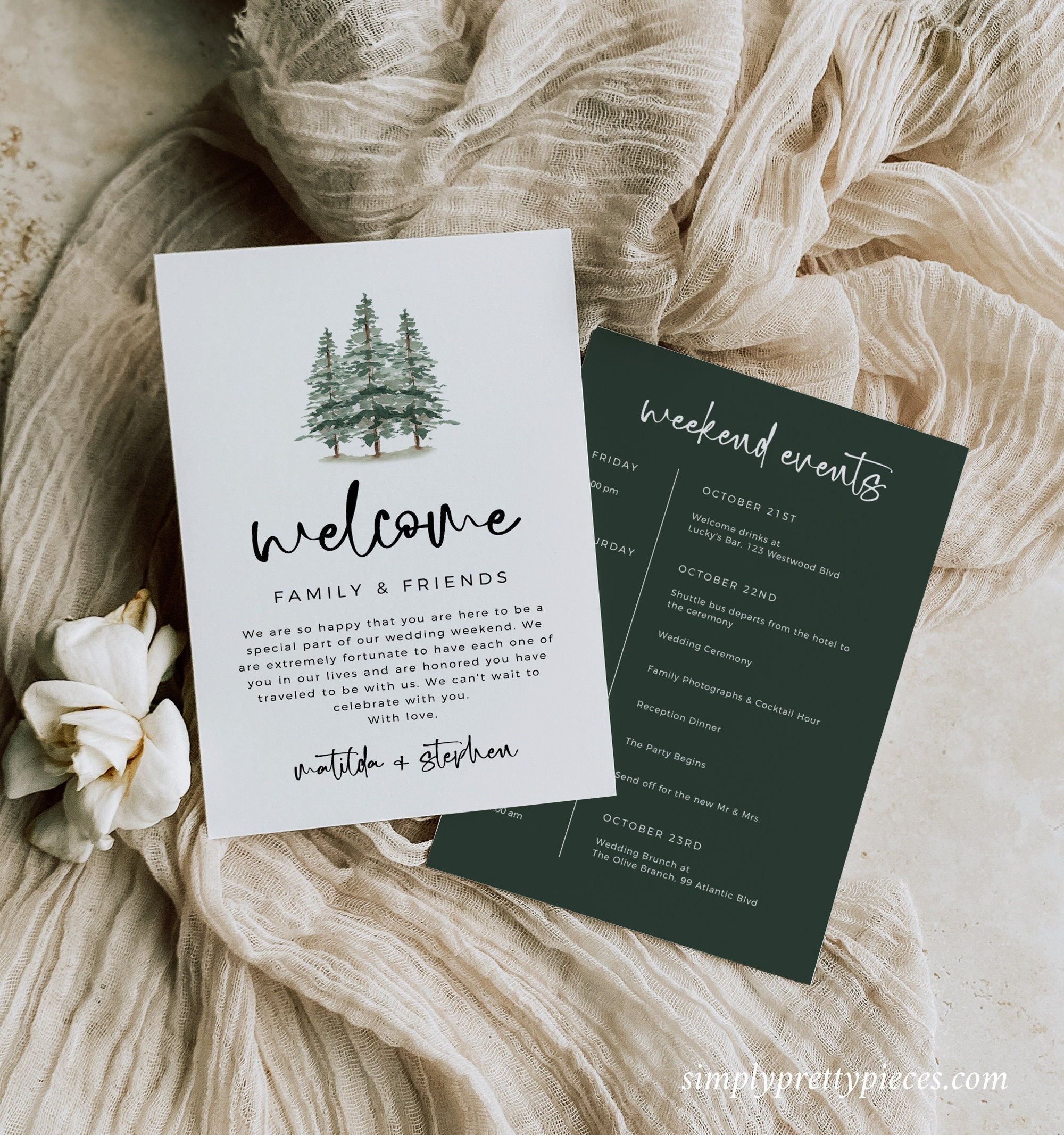 Event Blossom Wedding Welcome Bags