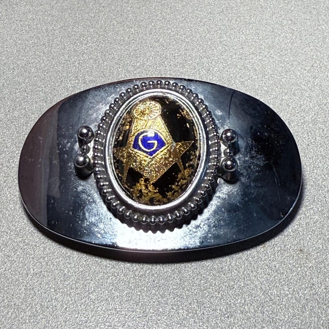 freemason belt buckle