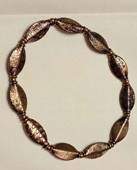 Genuine copper beaded bracelet