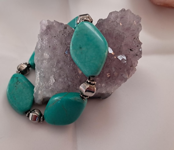 Chunky Turquoise Bracelet
