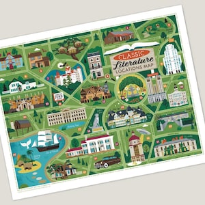 Classic Literature Locations Map
