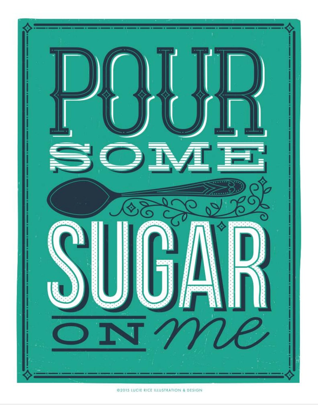 Pour Some Sugar on Me 4of 4 in Kitchen Series - Etsy