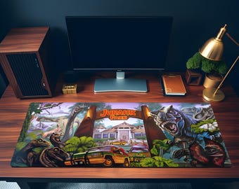 Jurassic Park  Desk Mat | Dinosaur Gaming Deskpad