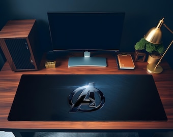Avengers Logo Desk Mat | Superhero Gaming Mousepad