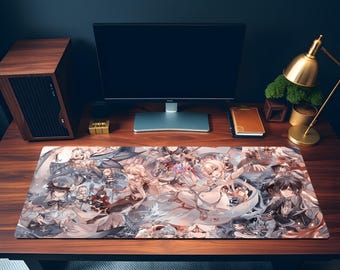 Genshin Impact Desk Mat | Gaming Mouse Pad, Anime Game Desk Mat