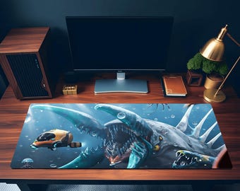 Subnautica Mousepad | Ocean Monster Gaming Desk Mat