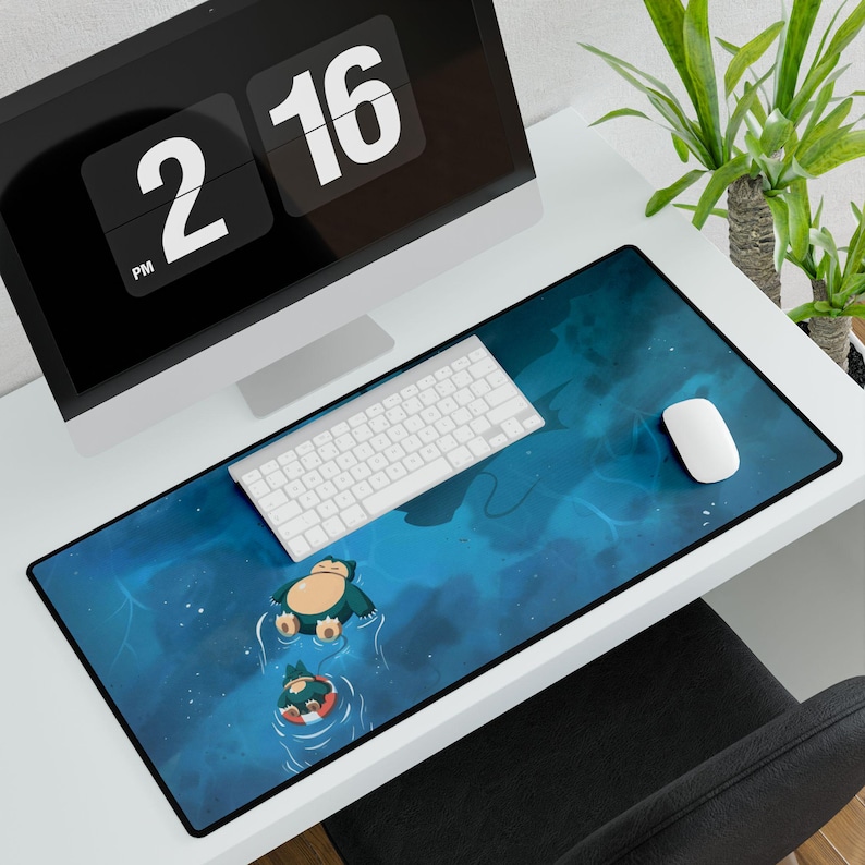 Snorlax Mouse Pad | Pokemon Gaming Desk Mat image 2