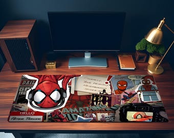 Spider-Man Superhero Desk Mat | Superhero Mouse Pad