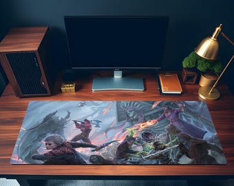 Baldur's Gate Desk Mat | RPG Game Mouse Pad