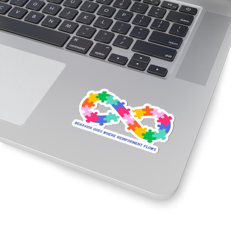 Autism Puzzle Infinity Sticker | Kiss-cut Sticker, Behavior Goes Where ...