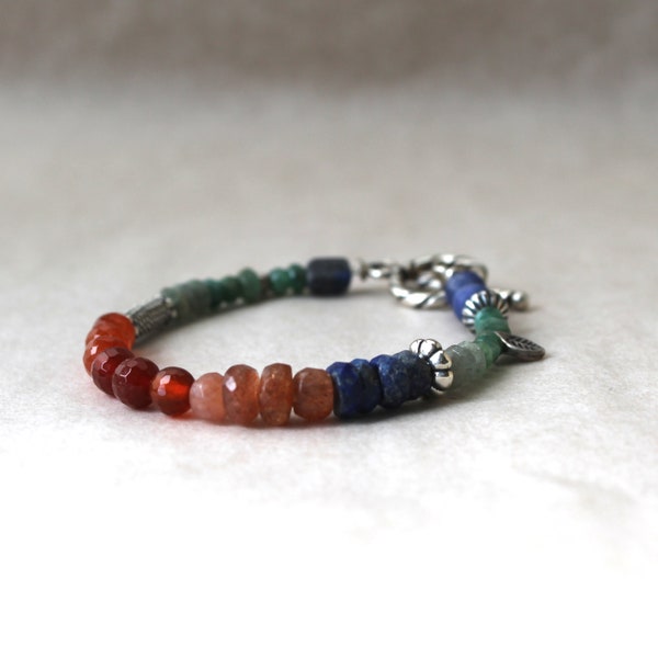 Sundance Style Into the Woods Bracelet  Mixed Gemstones