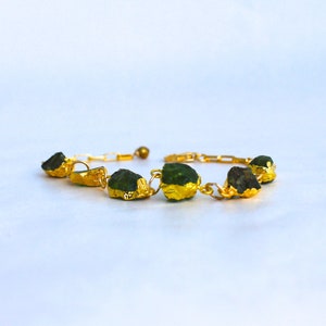 Peridot Natural Stone Bracelet in Gold