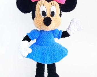 Minnie Mouse Crochet Pattern PDF, Amigurumi Minnie Doll Pattern, Cute Cartoon Crochet Toy, Disney Inspired Amigurumi, Beginner Friendlyn