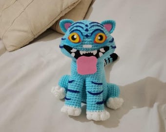 Derpy Tiger Crochet Pattern, Amigurumi Plush Toy, Easy Animal PDF (Digital Download)