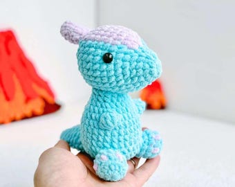 No Sew Crochet Dinosaur Pattern – Parasaurolophus Amigurumi (PDF Pattern)