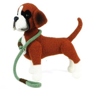 Realistic Boxer Dog Crochet Pattern, Amigurumi Puppy Plush Tutorial (PDF Download)