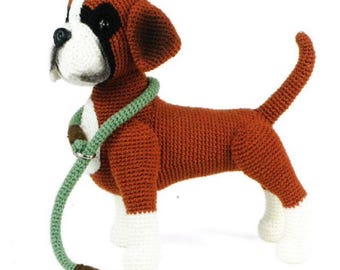 Realistic Boxer Dog Crochet Pattern, Amigurumi Puppy Plush Tutorial (PDF Download)