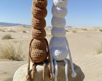 Marcus the Worm Crochet Plush Pattern | Bendable Amigurumi Toy Tutorial (PDF)
