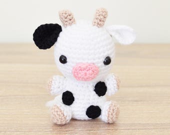 Crochet Baby Cow Pattern | Amigurumi Plush Toy (PDF Download)