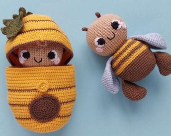 Amigurumi Bee Crochet Pattern – Bumble Bee Plush Toy (PDF Download)