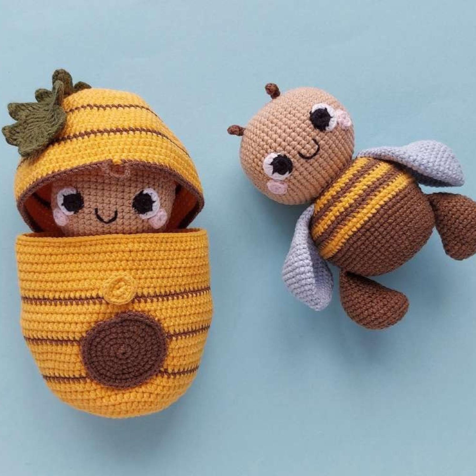 Amigurumi Bee Crochet Pattern – Bumble Bee Plush Toy (PDF Download ...
