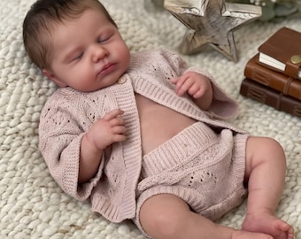 20 Inch Full Body Silicone Reborn Baby Doll – Realistic Newborn Girl, Lifelike Infant Cuddles