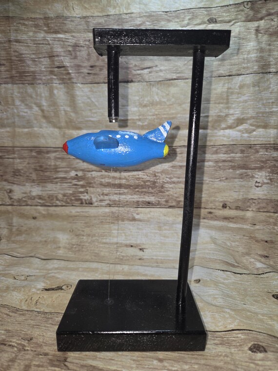 Handcrafted Magnetic Floating Wooden Figure – Desk Decor, Conversation Piece